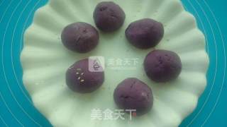 Purple Sweet Potato Glutinous Rice Cake recipe