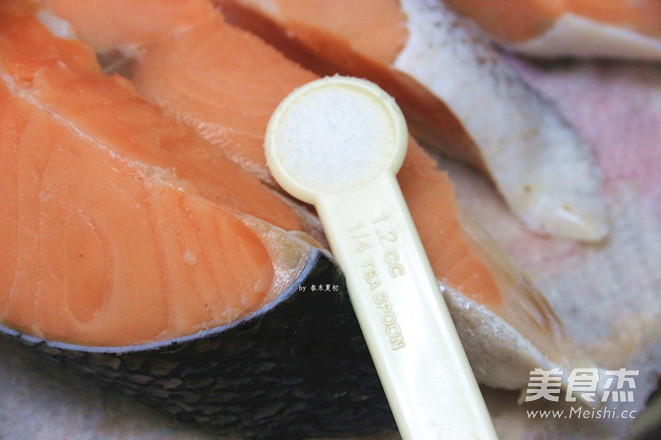 Rosemary Grilled Salmon Steak recipe
