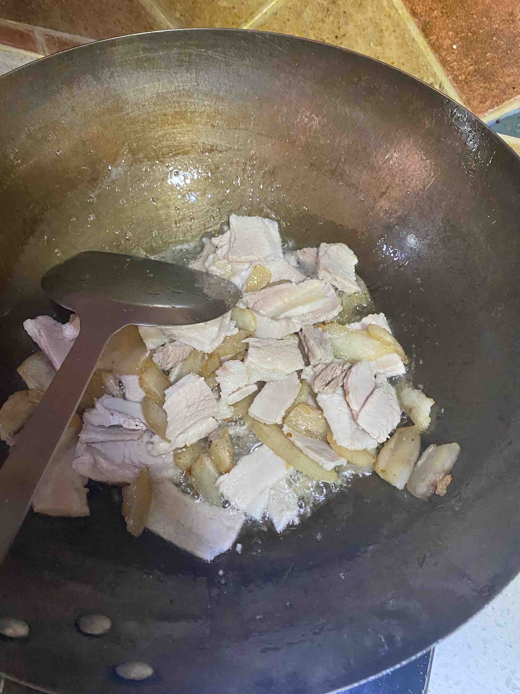 Spring Bamboo Shoots Twice Cooked Pork recipe