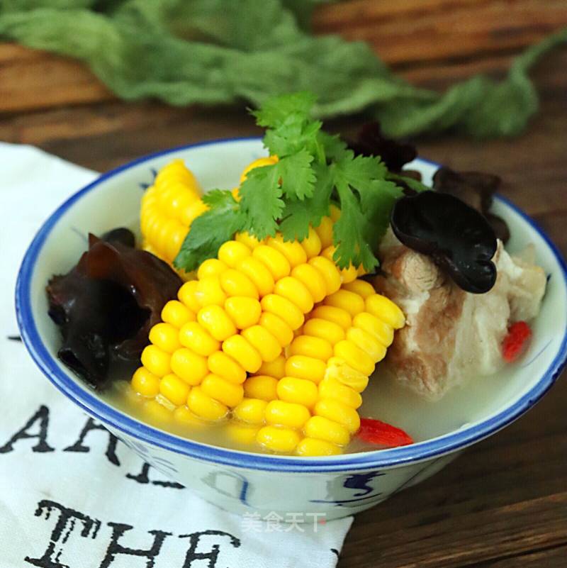 Ribs Corn Fungus Soup recipe