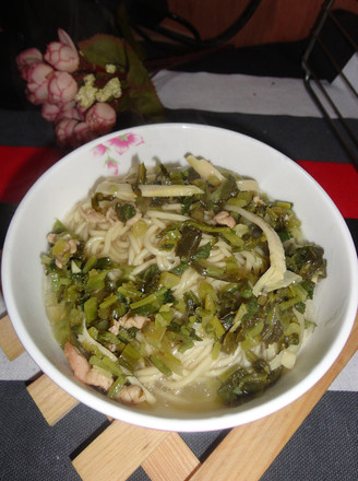 Winter Bamboo Noodles with Pickled Vegetables recipe