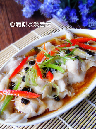 Steamed Fish Fillet with Black Bean Pepper