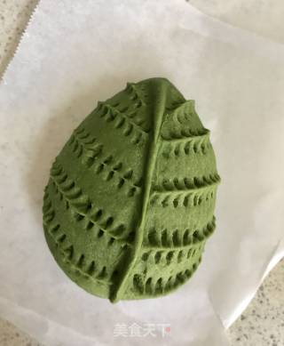 Matcha Rose Bean Paste Bag recipe