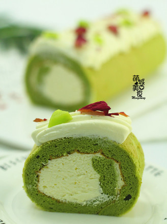 Barley Grass Green Cake Roll recipe