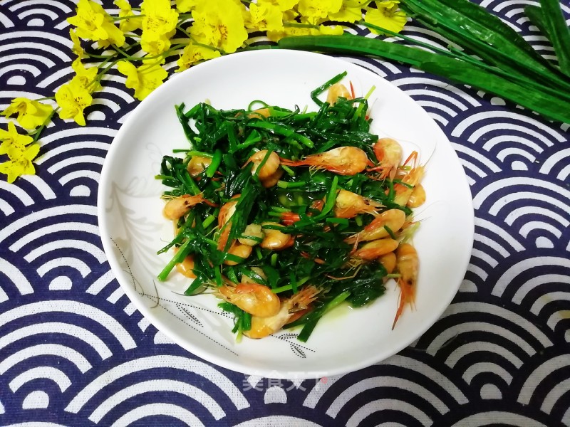 Stir Fried Shrimp with Leek recipe