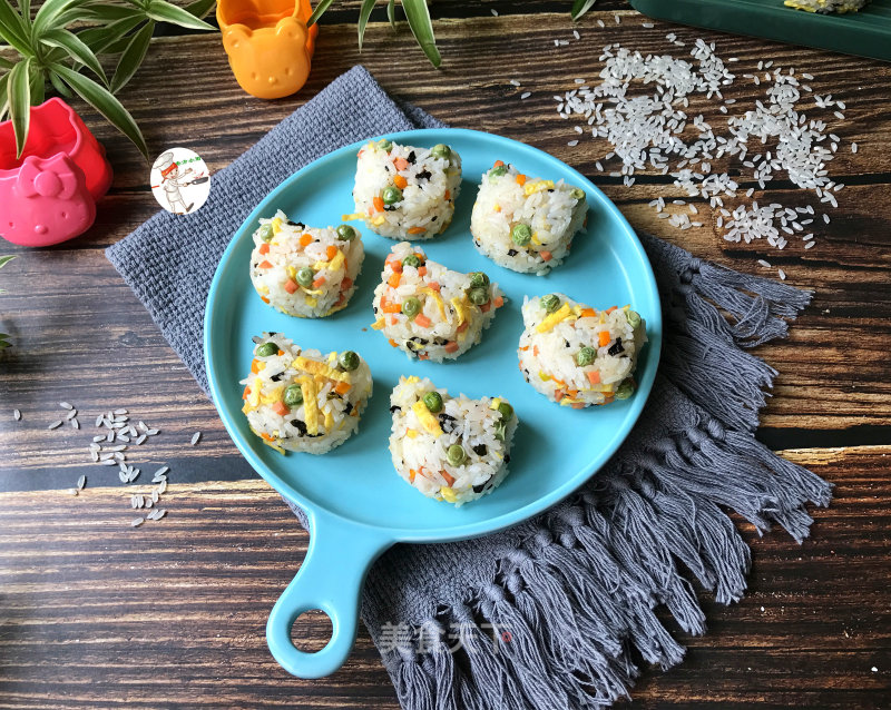 Ham and Vegetable Rice Ball recipe