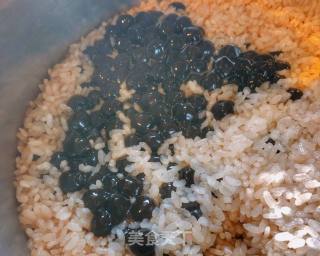 Baked Rice with Pearl Milk Tea recipe