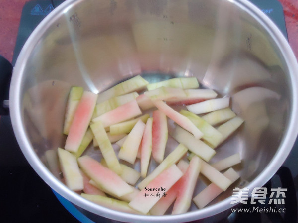 Red Wine Watermelon Rind recipe