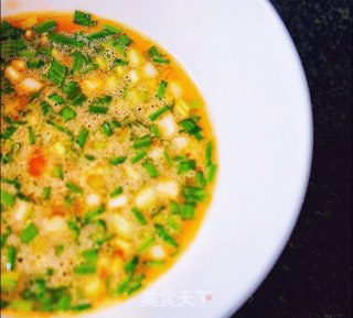 Loofah Fried Egg Soup recipe