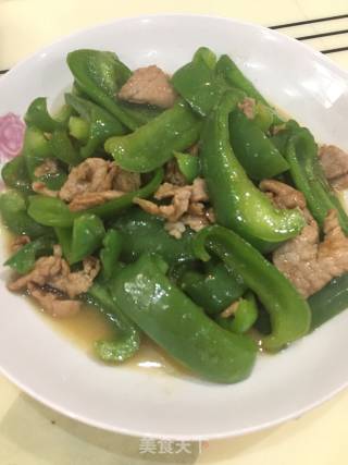 Stir-fried Pork with Green Bell Pepper recipe