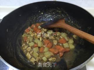 Curry and Rice with Bear Sleeping under A Quilt recipe