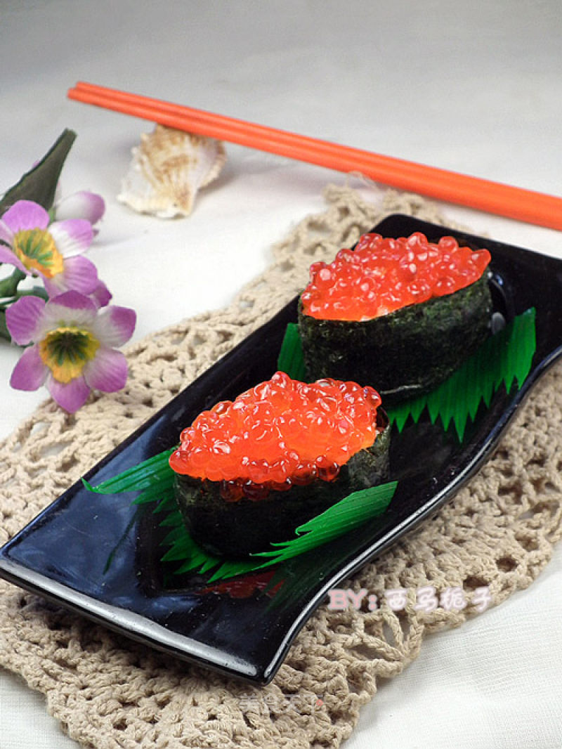 Good for Brain Supplement---caviar Sushi recipe