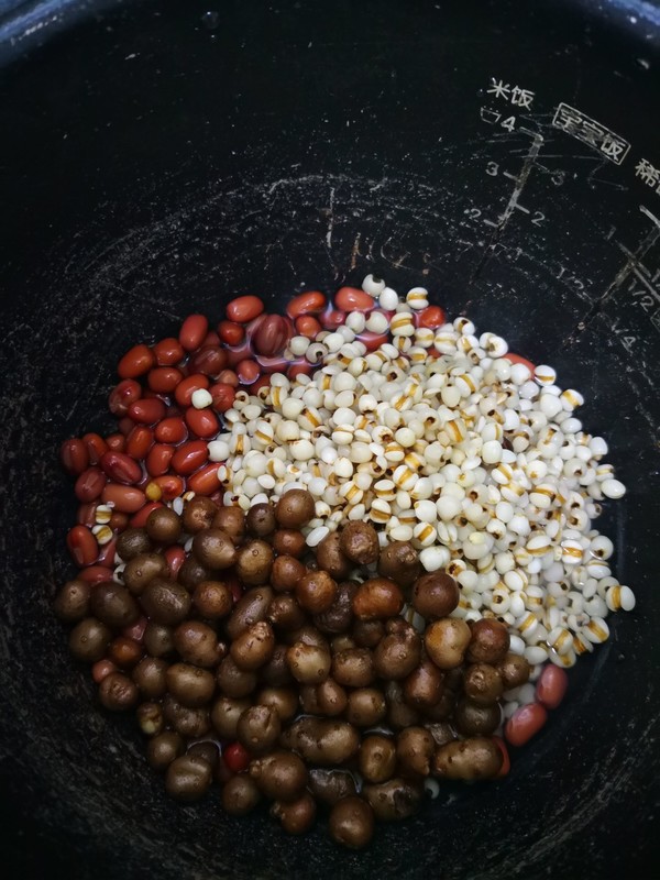 Yam Bean Barley Congee recipe