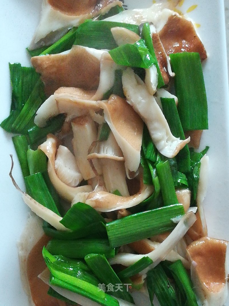 Green Garlic Pork Belly Mushroom recipe