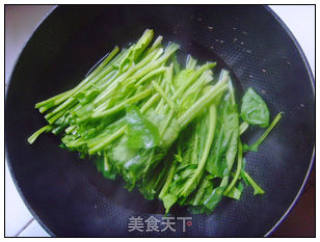 Spinach in Clear Soup. recipe