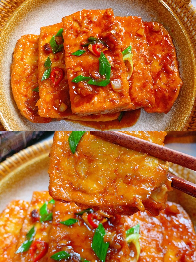 💯 Crispy on The Outside and Tender on The Inside💯 Fried Tofu with Strong Fragrant Sauce🔥