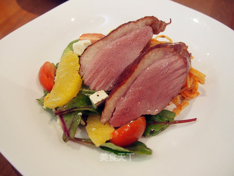 Smoked Duck Breast with Orange Salad