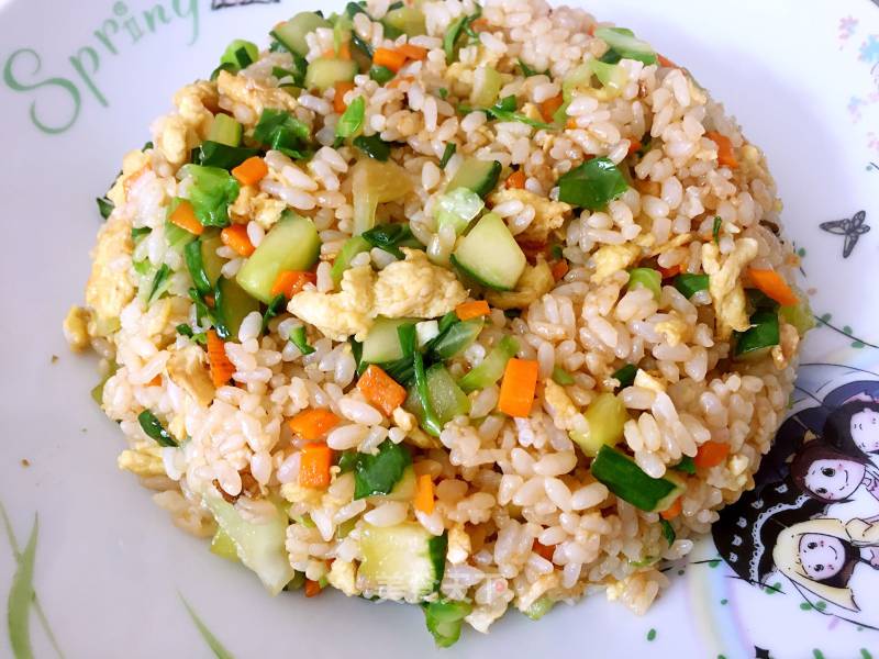 Scallion Fried Rice with Egg recipe