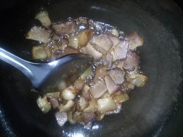 Stir-fried Bacon with Dried Radish recipe