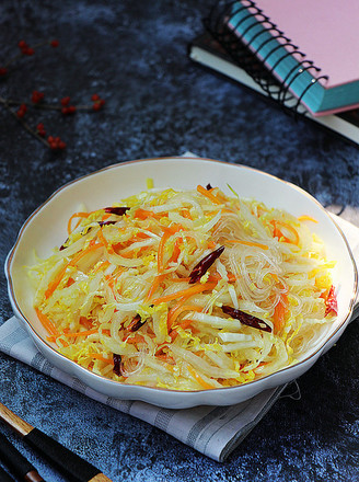 Vermicelli Mixed with Cabbage Heart