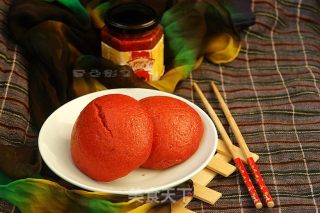 Natural Pigment Red Yeast Bean Noodle Hair Cake recipe