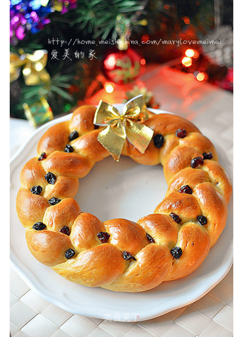 Make A Wreath to Celebrate Christmas---christmas Wreath Bread recipe