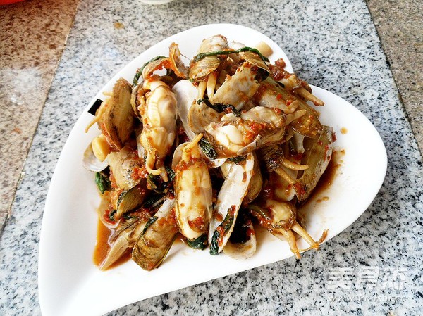 Fried Razor Clams with Green Onion recipe