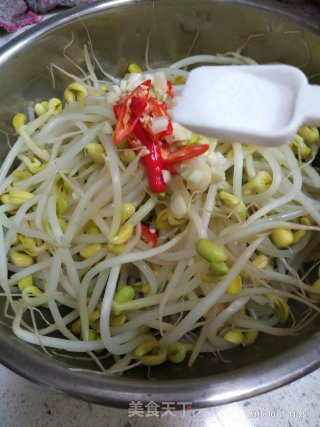 Hot and Sour Soy Sprouts recipe