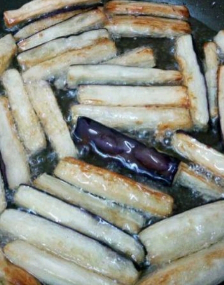 Eggplant with Soy Beans recipe