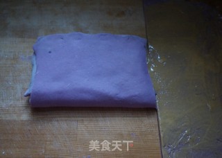 #trust之美#thousand-layer Purple Sweet Potato Hair Cake recipe