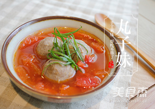 Tomato Beef Ball Soup recipe