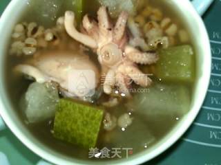 Winter Melon, Barley, Cuttlefish Soup recipe