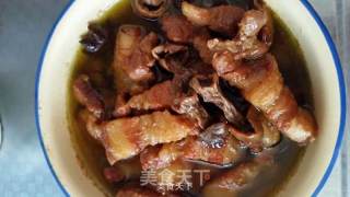 Roast Pork with Chicken and Mushroom recipe