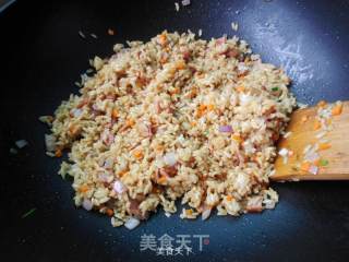 Fried Rice with Soy Sauce and Bacon recipe