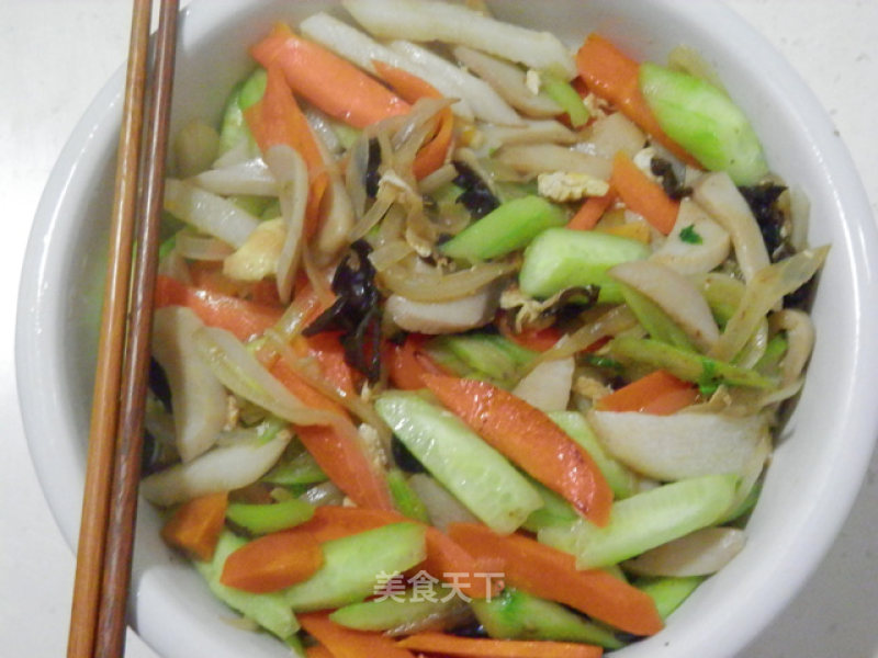 Sujing Spring Festival Dishes 2-stir-fried Vegetarian Vegetables recipe