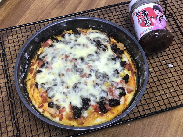 Pizza with Shiitake Sauce recipe