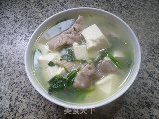 Vegetable Core Dried Tofu Pork Belly Soup recipe