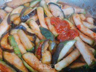 Eggplant Strips with Sauce recipe