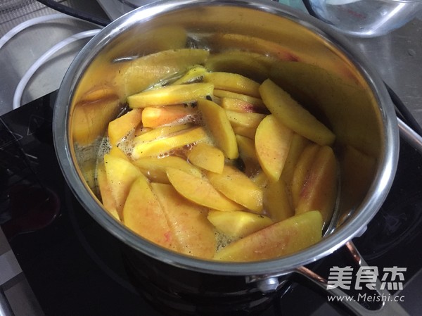 Yellow Peach Almond Tower recipe