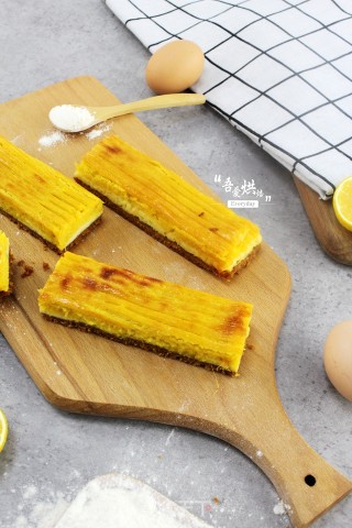 Golden Sweet Potato Cheese Bars recipe