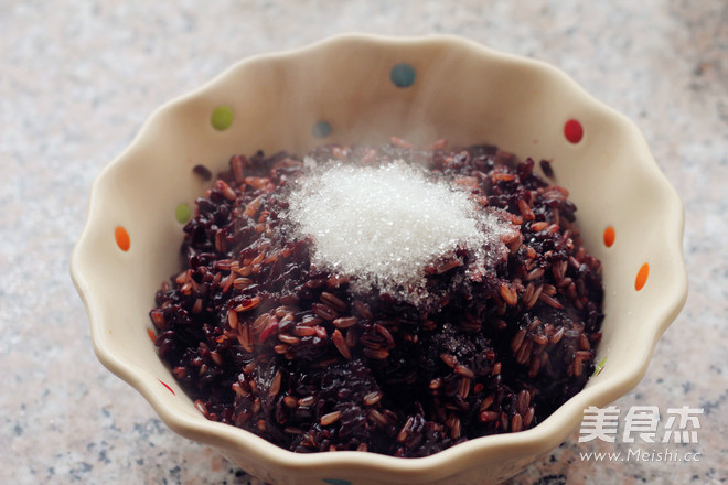 Chestnut Fragrant Black Rice Naked Oatmeal Cake recipe