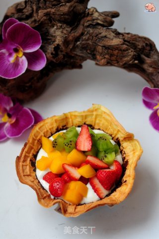 #四节baking Contest 和是爱吃节#fresh Cheese and Fruit Crispy Bowl recipe