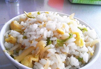 Fried Rice with Shredded Potato and Egg recipe