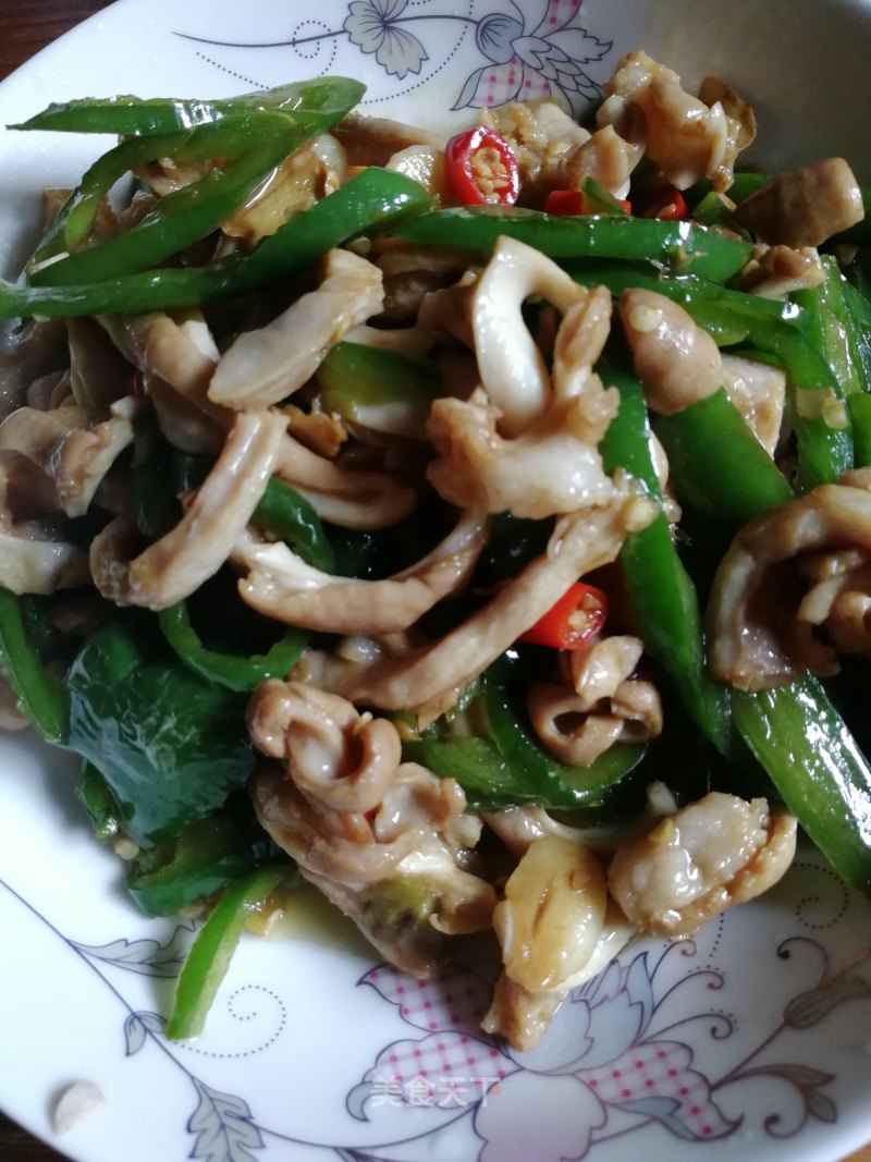 Stir-fried Pork Belly with Green Peppers recipe