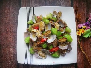 Fried Clams with Loofah recipe