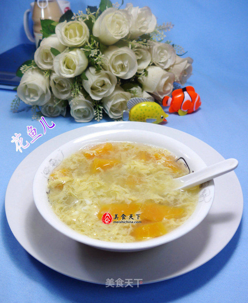 Rock Sugar Sweet Potato Egg Drop Soup recipe