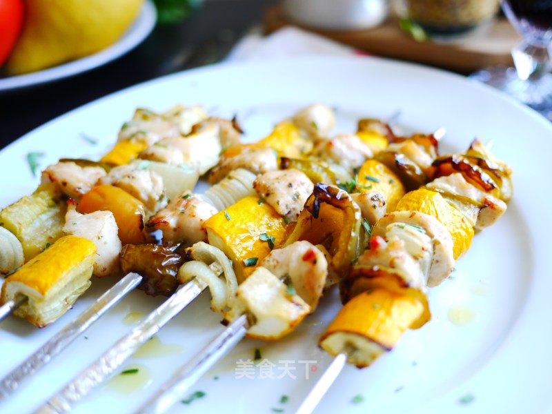 Colorful Chicken Skewers recipe