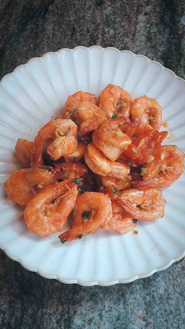 Garlic Tomato Sauce Shrimp recipe