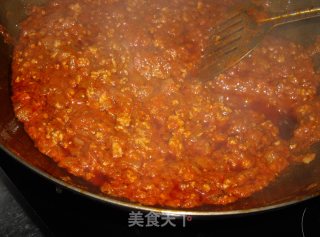 Italian Style Tomato Meat Sauce Noodles, Sour, Sour, Salty and Good Taste recipe