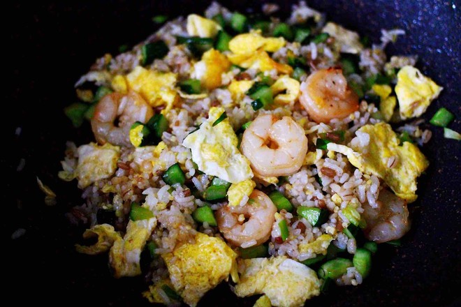 Cucumber Shrimp Mixed Grain Egg Fried Rice recipe